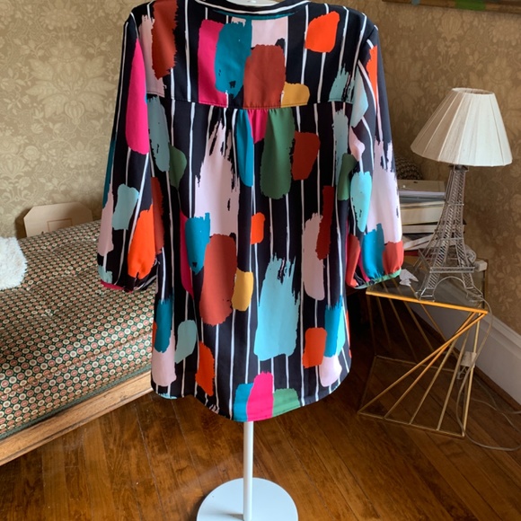 Crosby by Mollie Burch‎ abstract tunic. Worn 1x . 178 retail - Picture 4 of 4